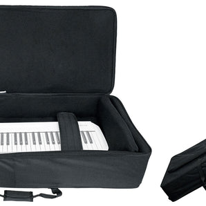 Rockville 61 Key Keyboard Case w/ Wheels+Trolley Handle For Casio LK-300TV