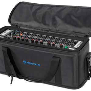Rockville RRB30 3U Rack Bag Double-Sided Case with 12" Depth + Shoulder Strap