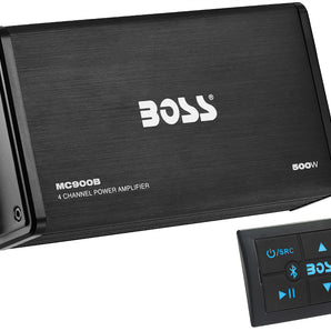 Boss Audio 500w 4-Channel Bluetooth Amplifier+Remote 4 Polaris RZR/ATV/UTV/Cart