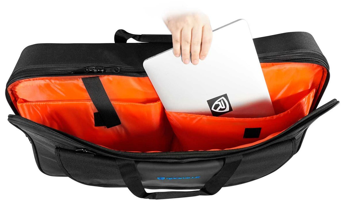 Rockville RDJB20 DJ Controller Bag Fits Mixdeck & Quad N4 NS6 DDJ-SX MC7000+More
