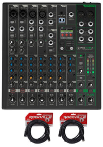 ProFX10v3+ Mixer with Two 20' XLR Cables