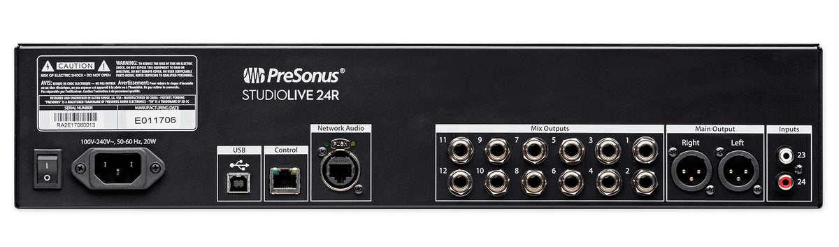 PRESONUS Studiolive 24R 24-Channel Digital Rack Mount Mixer w/24 XMAX Preamps