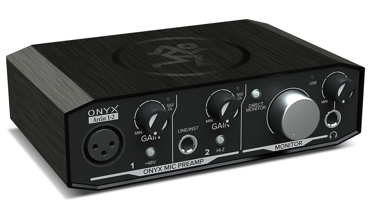 Mackie Onyx Artist 1.2 2x2 USB Audio Recording Studio Interface