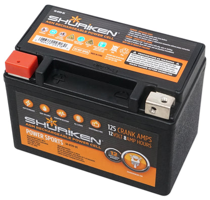Metra SK-BTX9-BS AGM Battery 125 CCA Crank Amps For Boat/ATV/UTV/Cart/Motorcycle