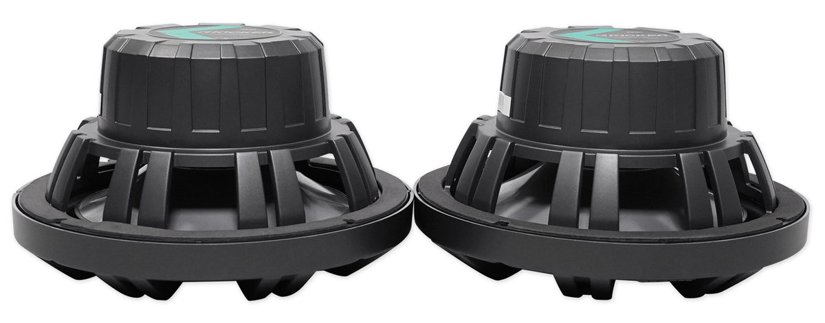 Pair KICKER 45KM84L 8" 600 Watt Marine Boat Waterproof Speakers w/ LED's KM8