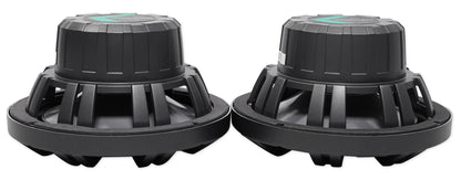 Pair KICKER 45KM84L 8" 600 Watt Marine Boat Waterproof Speakers w/ LED's KM8