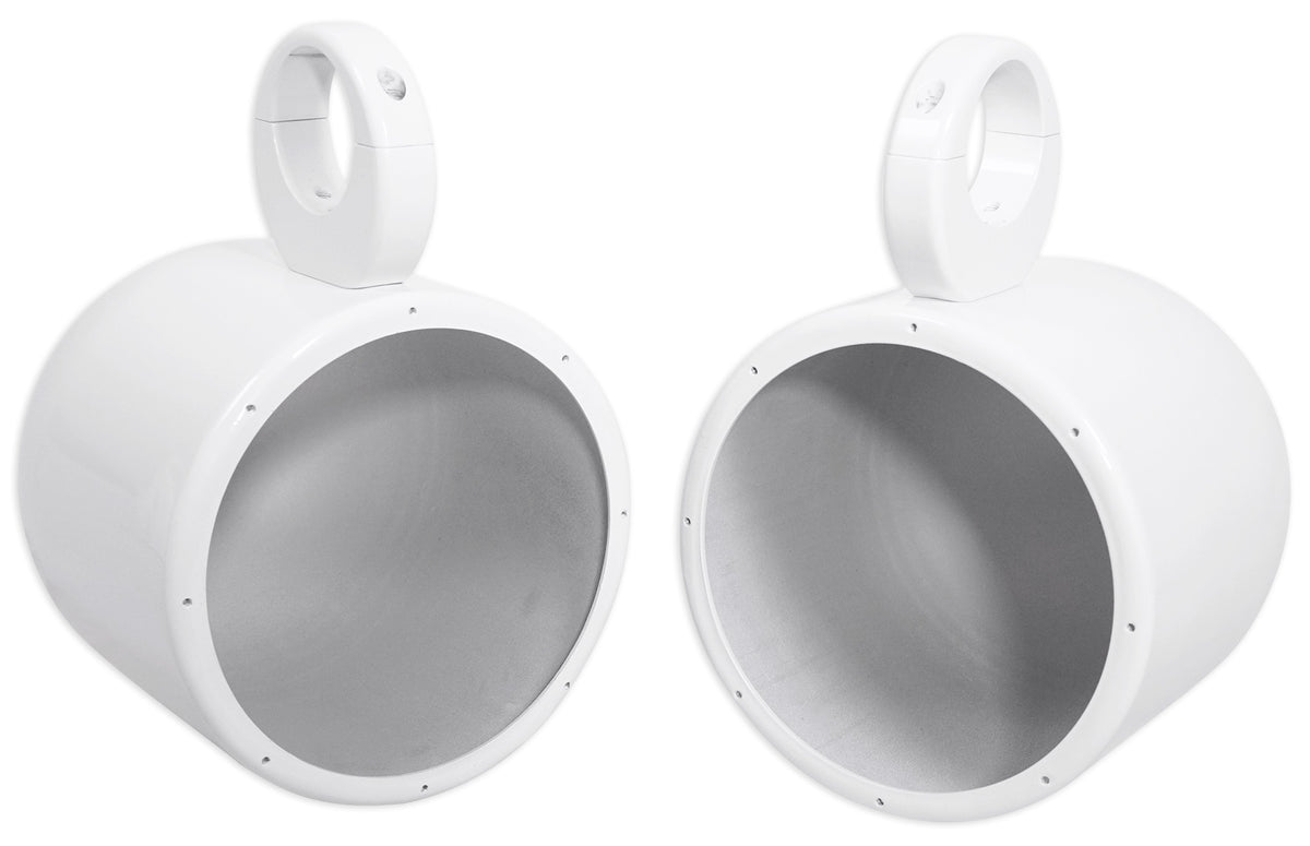 (4) KICKER 45KM84L 8" 1200w Marine Boat Wakeboard Tower Speakers w/LED's KM8