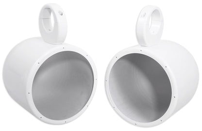 (4) KICKER 45KM84L 8" 1200w Marine Boat Wakeboard Tower Speakers w/LED's KM8