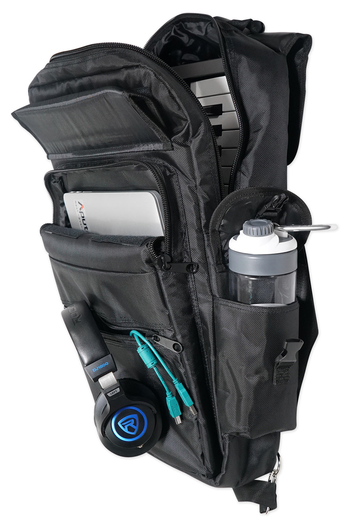 Rockville 25-Key Case Soft Carry Bag Backpack For Impulse+Launchkey 25 Keyboards