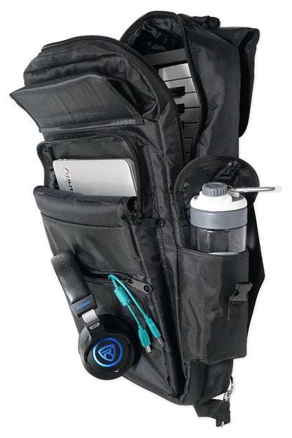 Rockville 25-Key Case Soft Carry Bag Backpack For Impulse+Launchkey 25 Keyboards