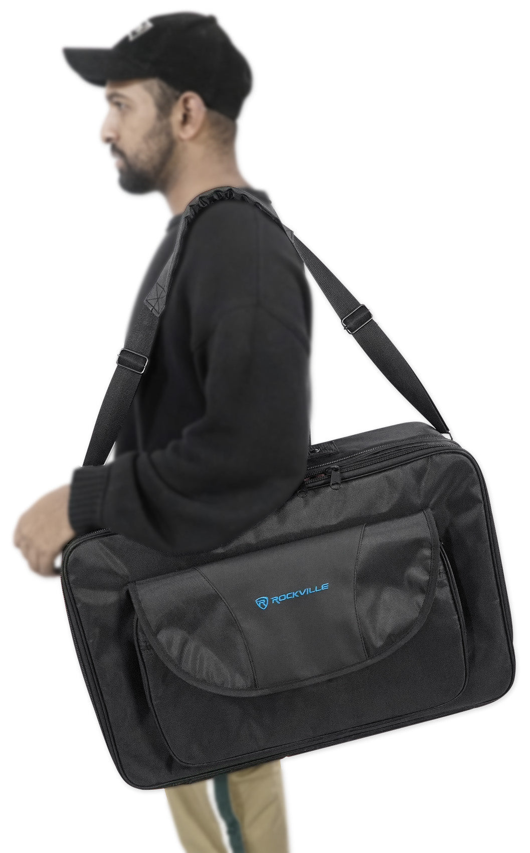 Rockville DJ Carry Case For Mixers/Controllers/CD Players/Laptops+Bonus Gear Bag