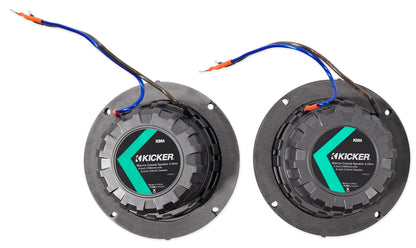 Pair KICKER 45KM44 4" 150 Watt Weatherproof Marine Speakers KM4
