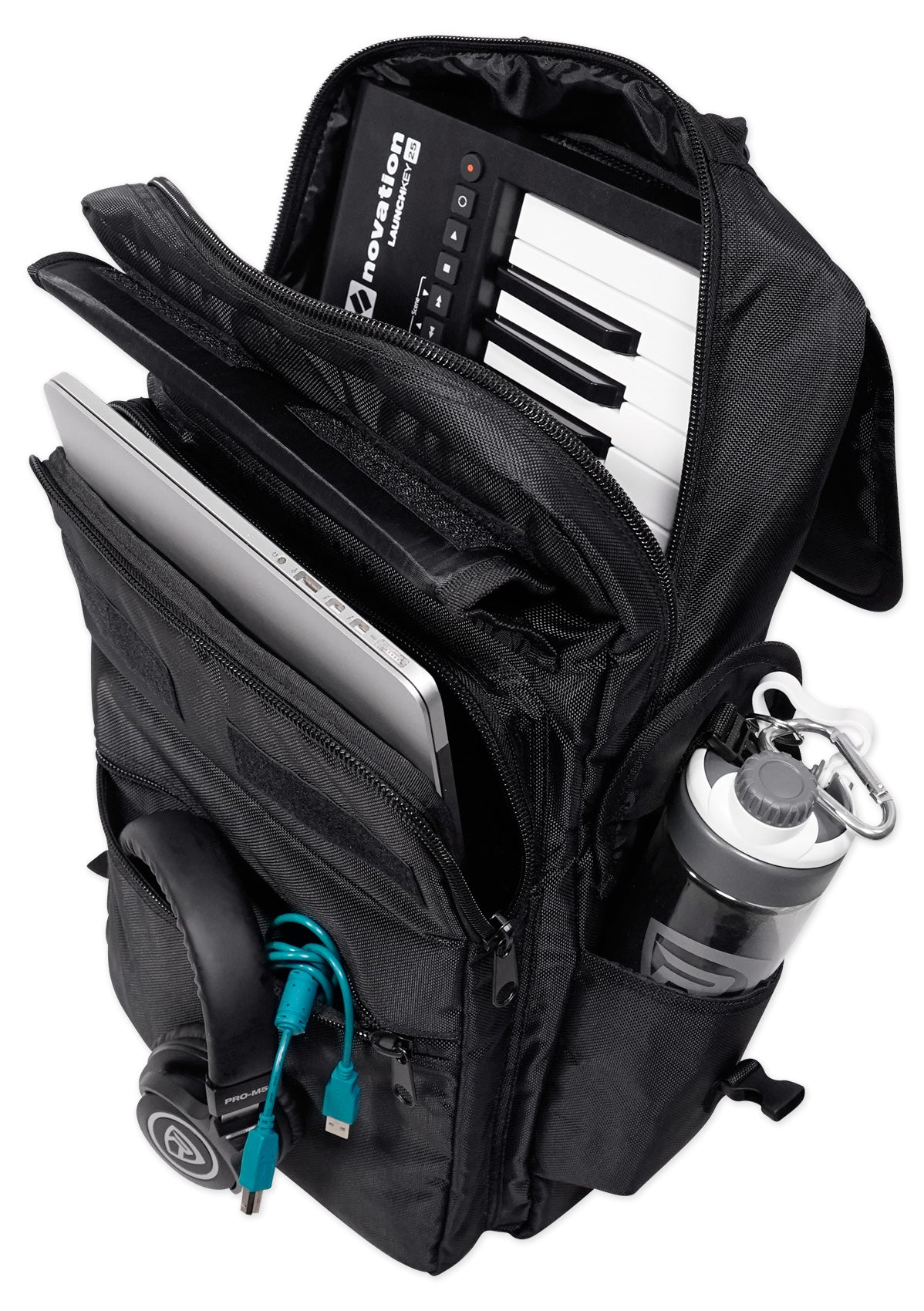 Rockville 25-Key Case Soft Carry Bag Backpack For Impulse+Launchkey 25 Keyboards