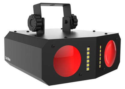 Chauvet DJ Duo Moon LED Moonflower/Strobe Effect Light, Sound-Activated Programs