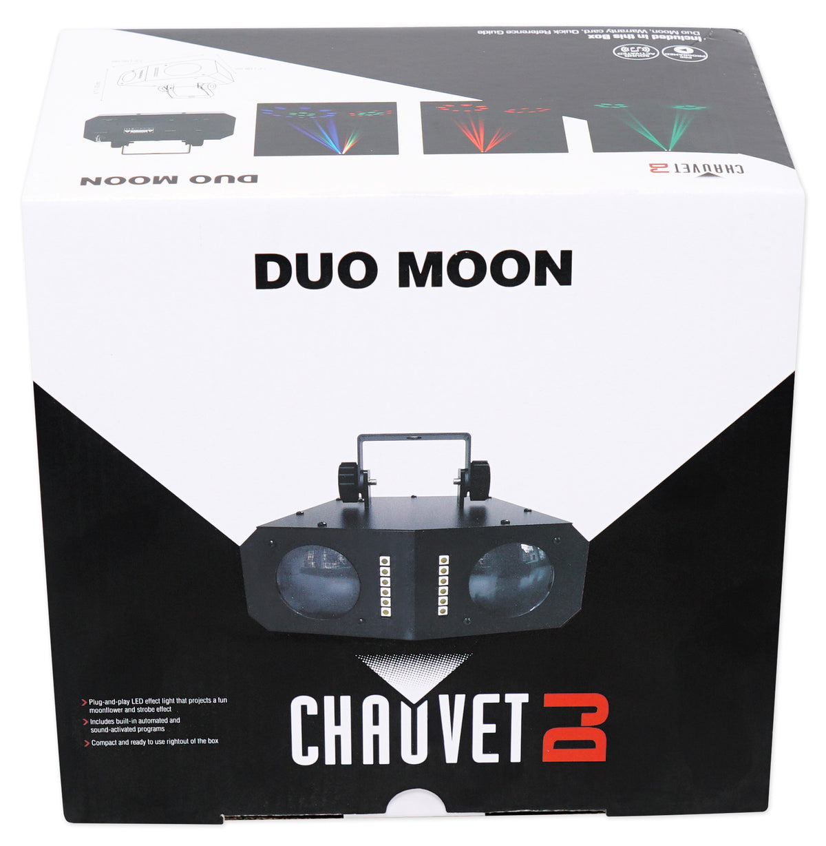 Chauvet DJ Duo Moon LED Moonflower/Strobe Effect Light, Sound-Activated Programs