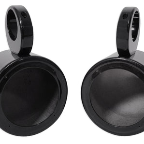 Pair Rockville MAC525B 5.25" Black Marine Wakeboard Tower Speaker Pod Enclosures