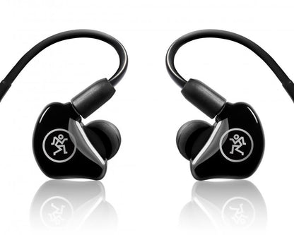 Mackie MP-220 Dual Dynamic Driver Professional In-Ear Monitors+Molded Carry Case