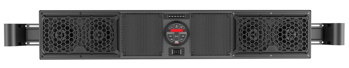 4-Speaker Marine Rollbar Soundbar System+Bluetooth for John Deere Gator XUV/RSX