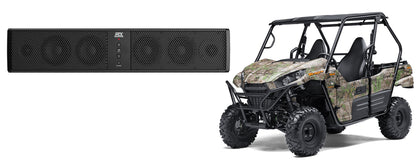 MTX Rollbar Six-Speaker Marine Soundbar System+AUX Output for Kawasaki TERYX