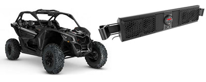 4-Speaker Marine Rollbar Rollcage Soundbar System+Bluetooth for Can-Am Maverick