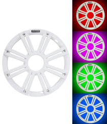 KICKER 45KMG10W 10" White Grille w/ LED For KM10 And KMF10 Subwoofer Subs KMG10W