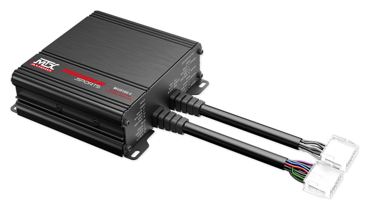 MTX MUD100.4 400 Watt RMS 4-Channel Amplifier Amp For Polaris RZR/ATV/UTV/Cart