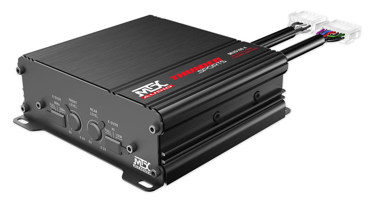 MTX MUD100.4 400 Watt RMS 4-Channel Amplifier Amp For Polaris RZR/ATV/UTV/Cart