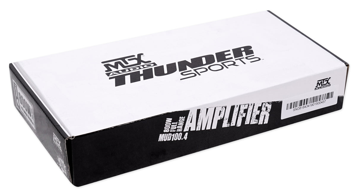 MTX MUD100.4 400 Watt RMS 4-Channel Amplifier Amp For Polaris RZR/ATV/UTV/Cart
