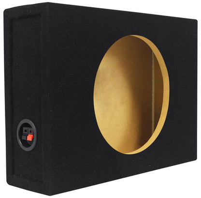 MTX 3510-04S 10" 600w Shallow Subwoofer+Sealed Sub Box Enclosure+Amplifier+Wires
