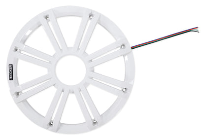 Kicker 45KMG12W 12" White Grille w/ LED For KM12 And KMF12 Subwoofer Subs KMG12W