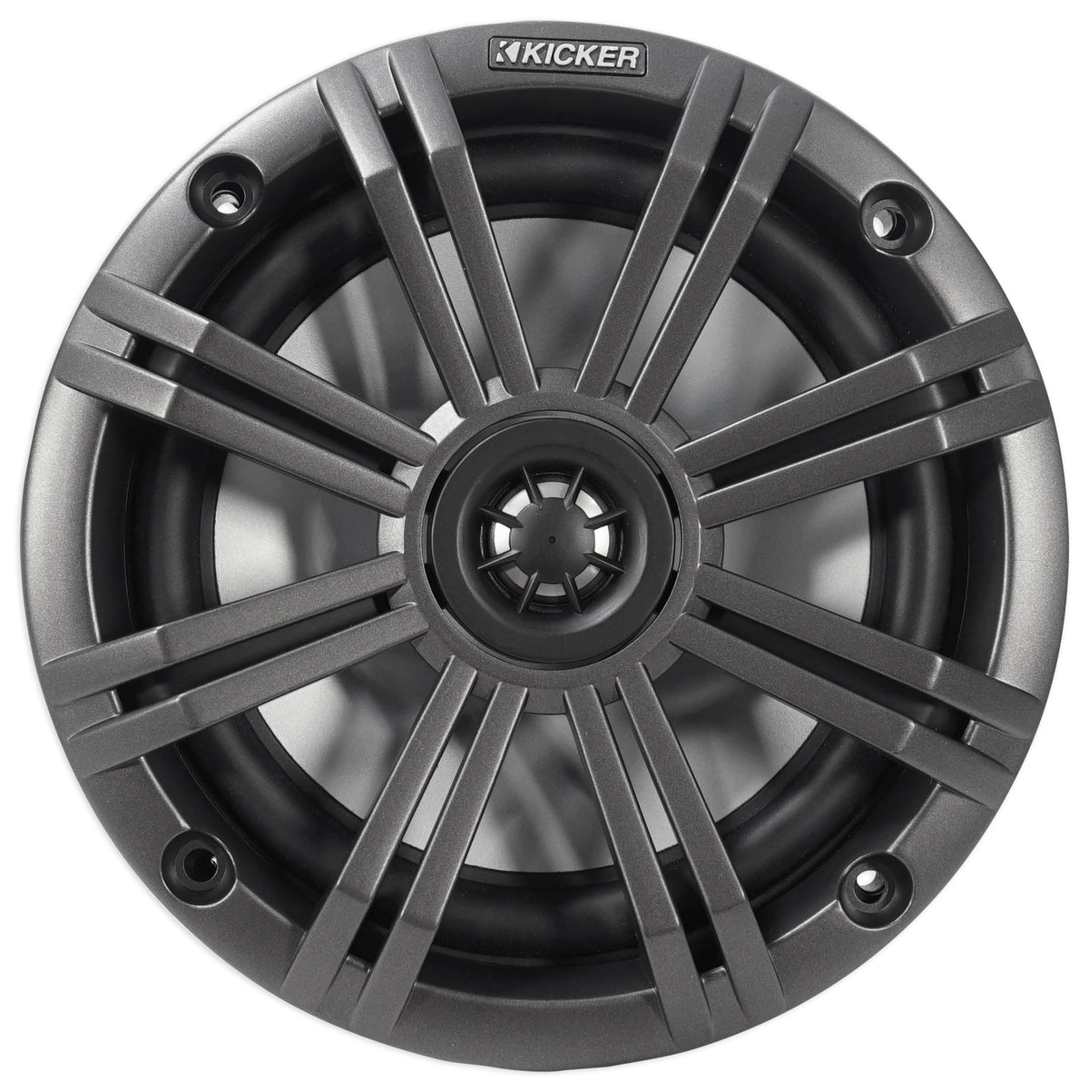 (4) 45KM654 6.5" 390W Marine Boat Speakers with Charcoal & White Grilles