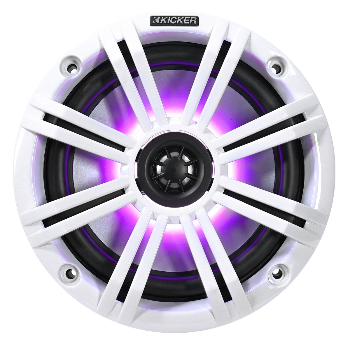 (4) 45KM654L 6.5" 390W Marine LED Speakers with Charcoal & White Grilles