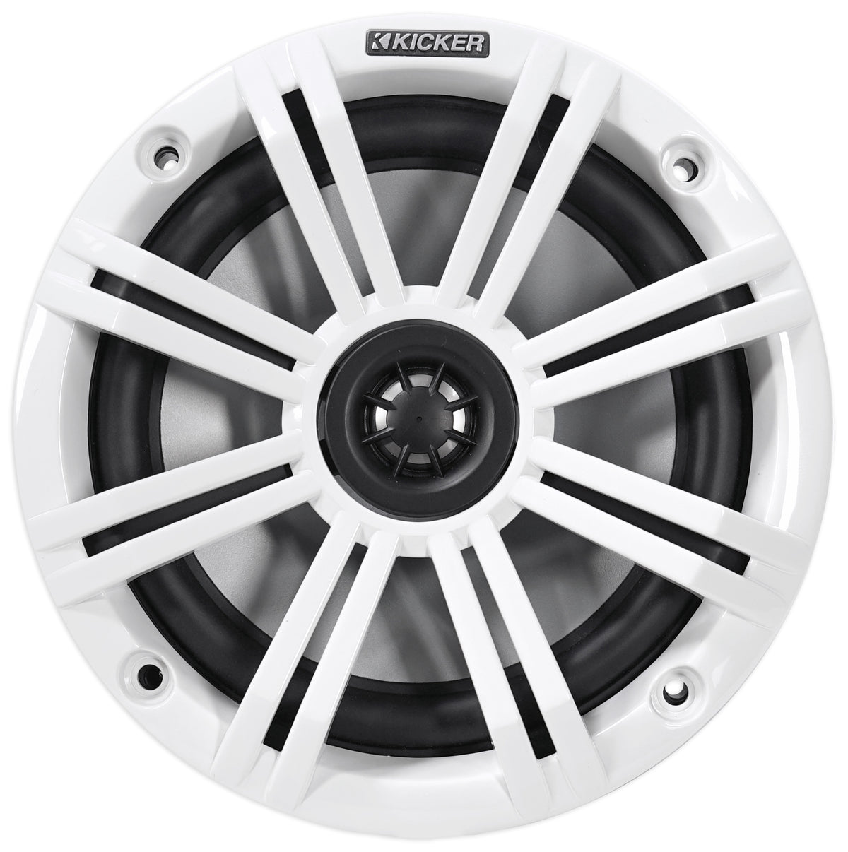 (4) KICKER 45KM654 6.5" 390 Watt White Marine Wakeboard Tower Boat Speakers