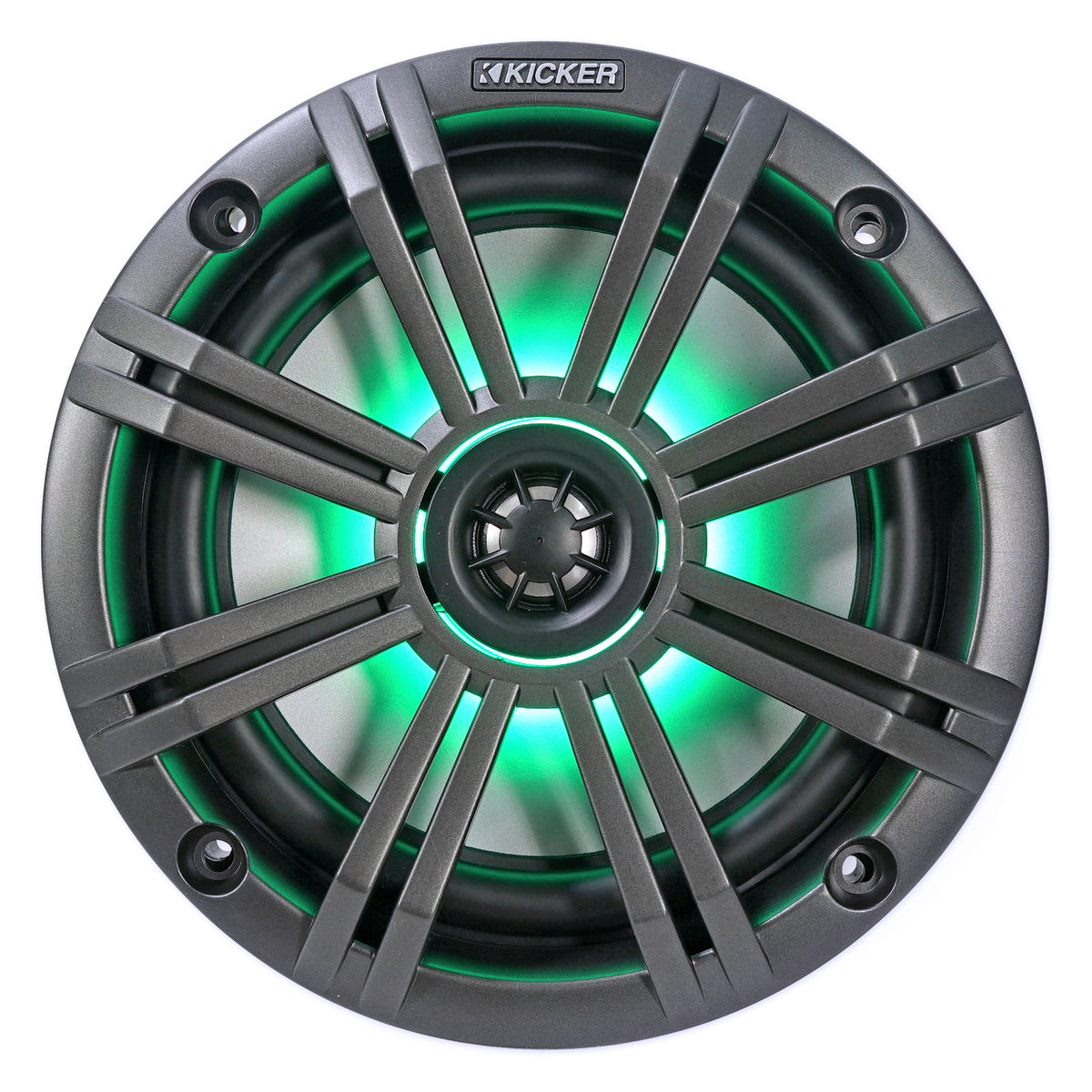 (4) 45KM654L 6.5" 390W Polished Silver LED Marine Wakeboard Tower Boat Speakers