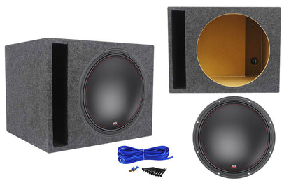 MTX 7515-22 15" 750 Watt RMS Competition Subwoofer + Vented Sub Box Enclosure