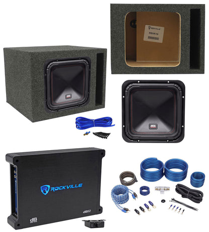 MTX S6510-44 10" 500 Watt RMS Car Subwoofer+Vented Box+Mono Amplifier+Amp Kit