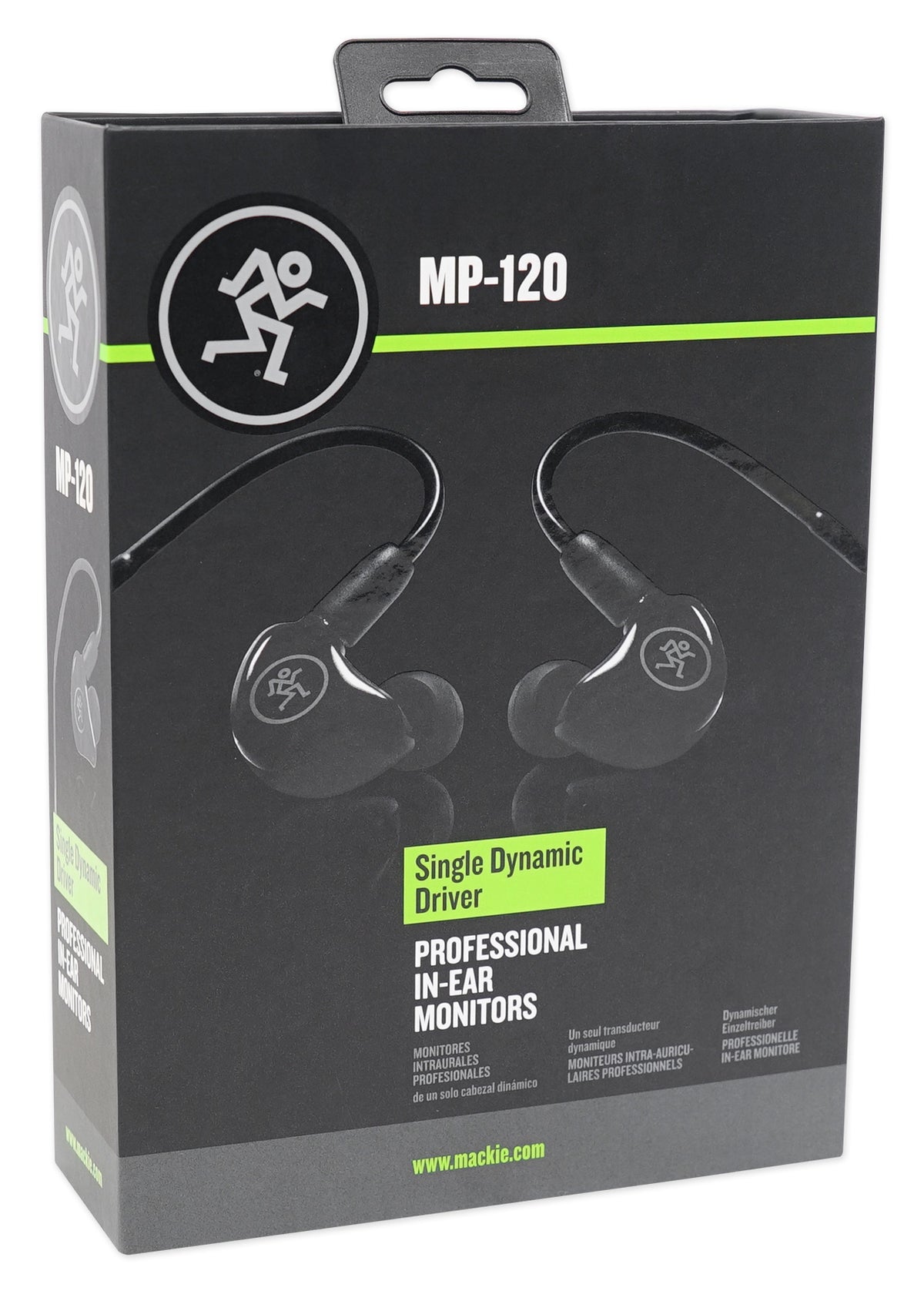ATM350U Mini Condenser Clip-On Mic + Pair Mackie In-Ear Monitors