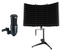 Audio Technica AT2020 Studio Recording Microphone Condenser Mic+Isolation Shield