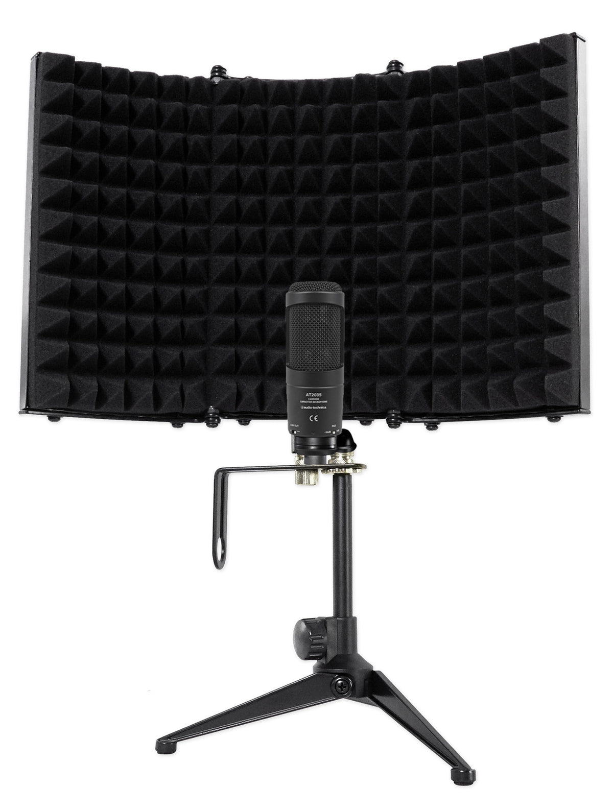 AT2035 Studio Microphone + Case + Isolation Shield