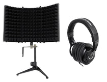 ATH-M40x Studio Headphones & Compact Isolation Shield Bundle