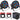 (2) Rockville RockPAR50 LED RGB Par Can DJ/Club DMX Wash Lights+Bags+Cables