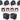 (4) Rockville RockPAR50 LED RGB Par Can DJ/Club DMX Wash Lights+Cables+Bags