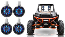 (4) 45KMTC65 6.5" Tower Speakers w/LEDs for Polaris RZR/ATV/UTV
