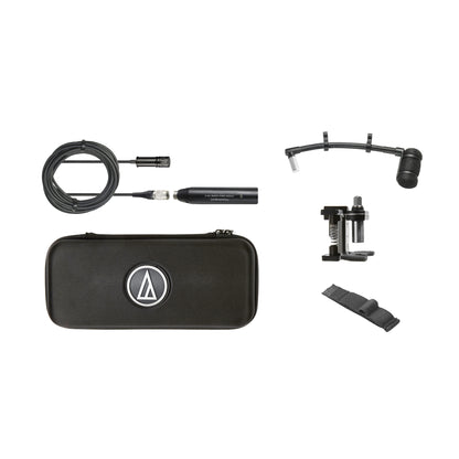 ATM350D Mic w/ Gooseneck + Drum Mount + Mackie In-Ear Monitors