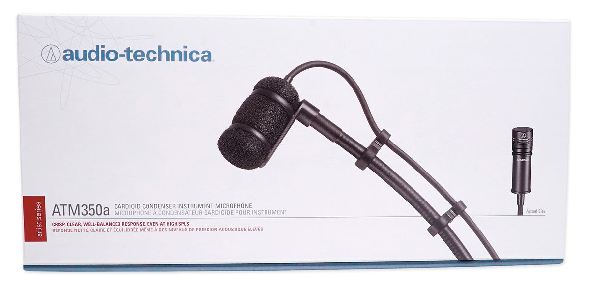 ATM350D Mic w/ Gooseneck + Drum Mount + Mackie In-Ear Monitors