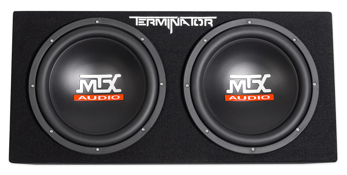 MTX Terminator TNP212DV 500w RMS Dual 12” Subwoofers+Vented Sub Box+Amplifier