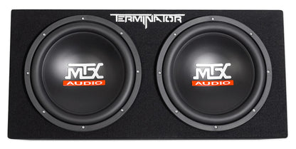 MTX Terminator TNP212DV 500w RMS Dual 12” Subwoofers+Vented Sub Box+Amplifier
