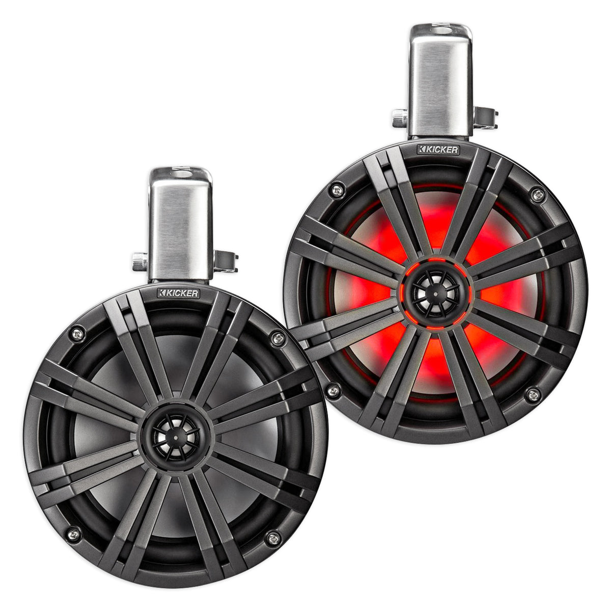 (4) 45KMTC8 8" Marine Wakeboard Tower Speakers w/LEDs