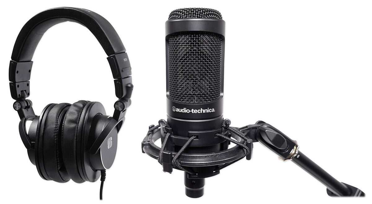 AT2050 Studio Microphone + Presonus Headphones