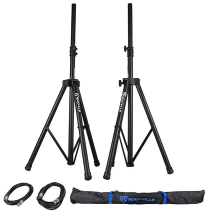 JBL EON208P 8" Powered Bluetooth Speakers+Mixer+Stands+Wireless Mics+Headphones